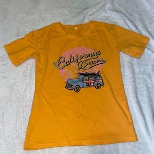 yellow/orange california dreams t-shirt